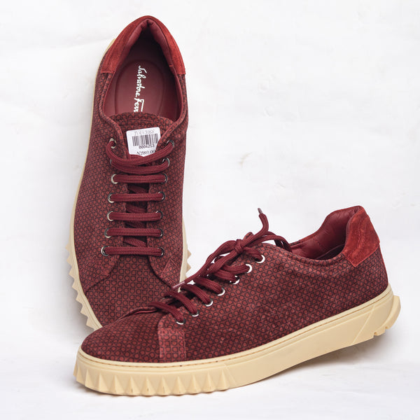 Red ferragamo store sneakers