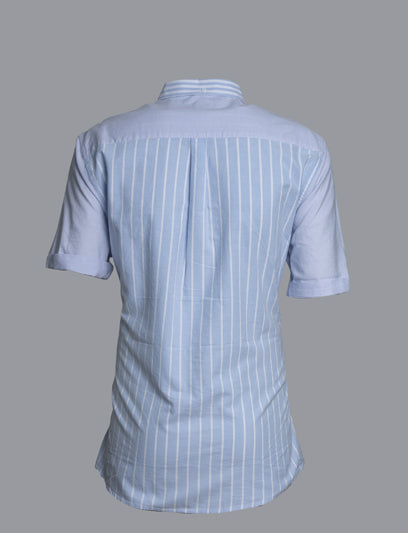 Sky Blue River Island Short Sleeve Shirt