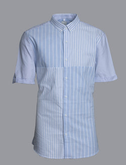 Sky Blue River Island Short Sleeve Shirt