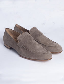 Brown Brioni Foot Glove Loafers