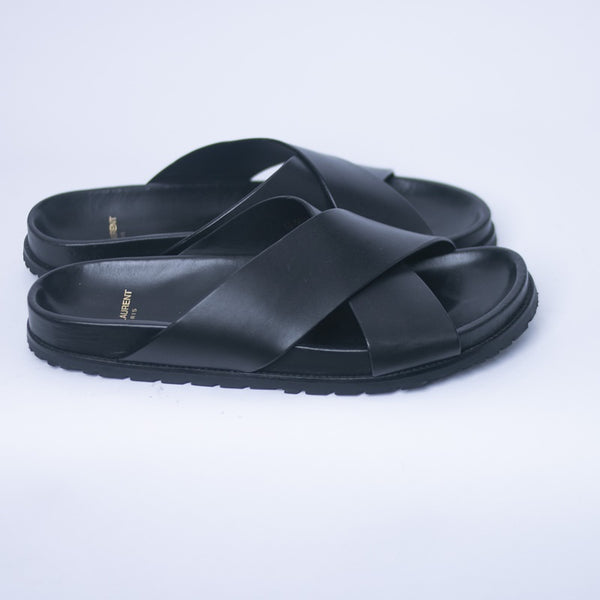 Black Saint Laurent Slide