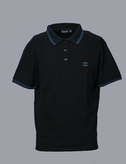 Black Just Cavalli Polo Shirt