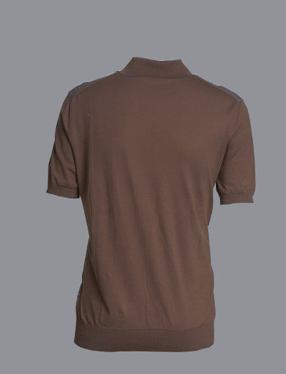 Brown/Royal Brioni Polo Shirt