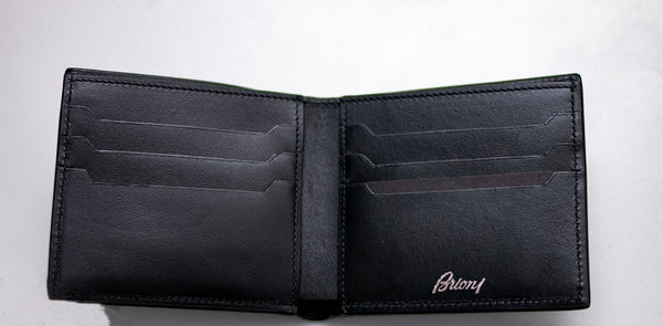 Blue Brioni Leather Wallet