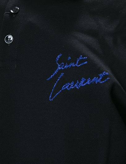 Black Saint Laurent Polo Shirt