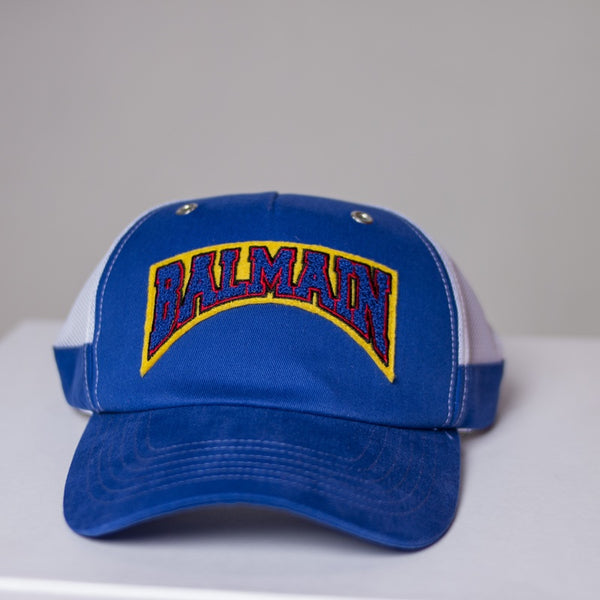 Blue White Balmain Cap