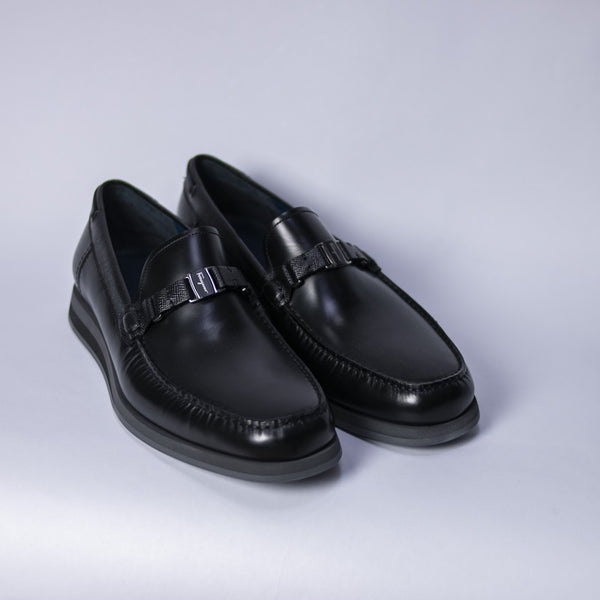 Black Aster Ferragamo Dress Shoe