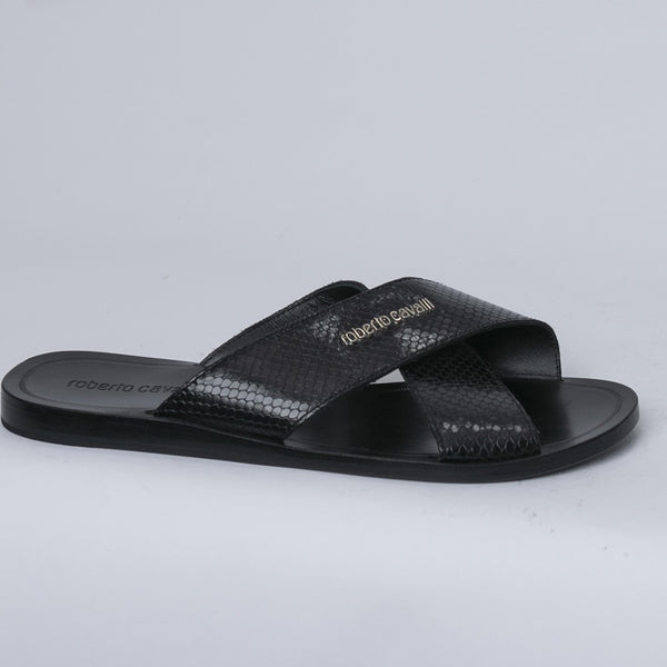 Black Roberto Cavalli Slide