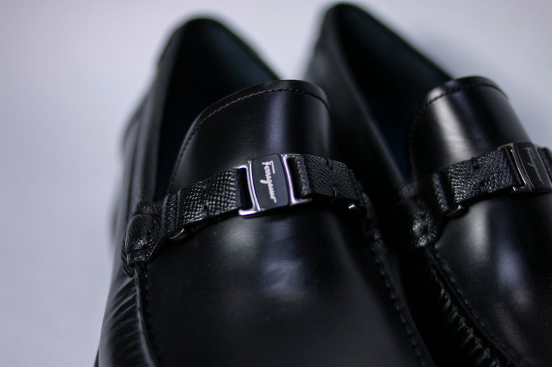 Black Aster Ferragamo Dress Shoe