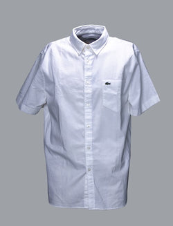 White Lacoste Short Sleeves Shirt