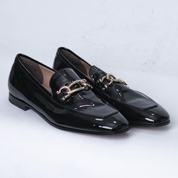 Black Patent Salvatore Ferragamo Dress Shoe