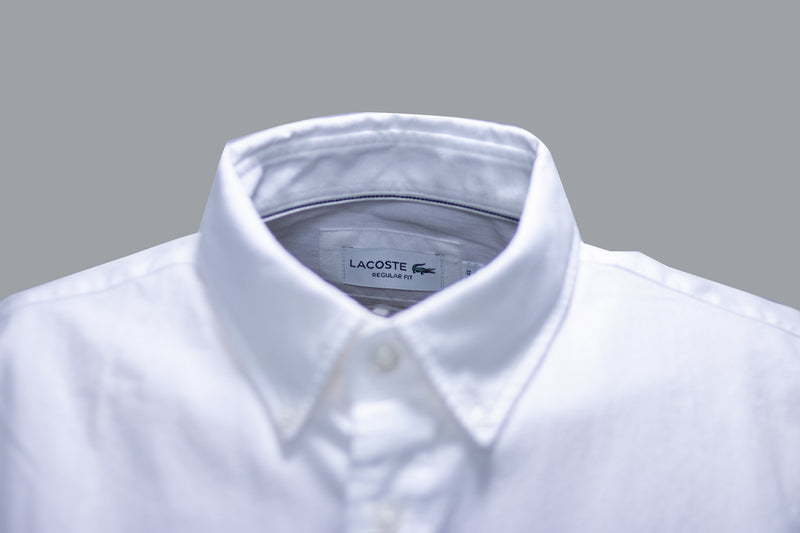 White Lacoste Short Sleeves Shirt