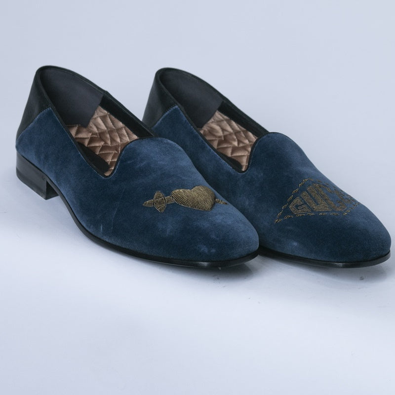 Blue Gucci Dress Shoe