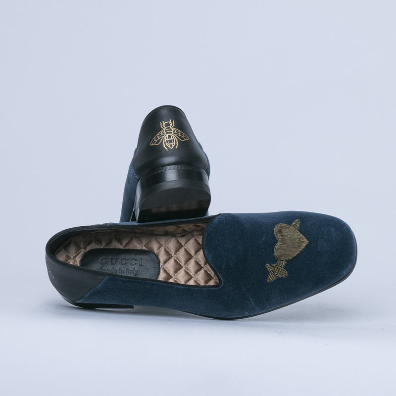 Blue Gucci Dress Shoe