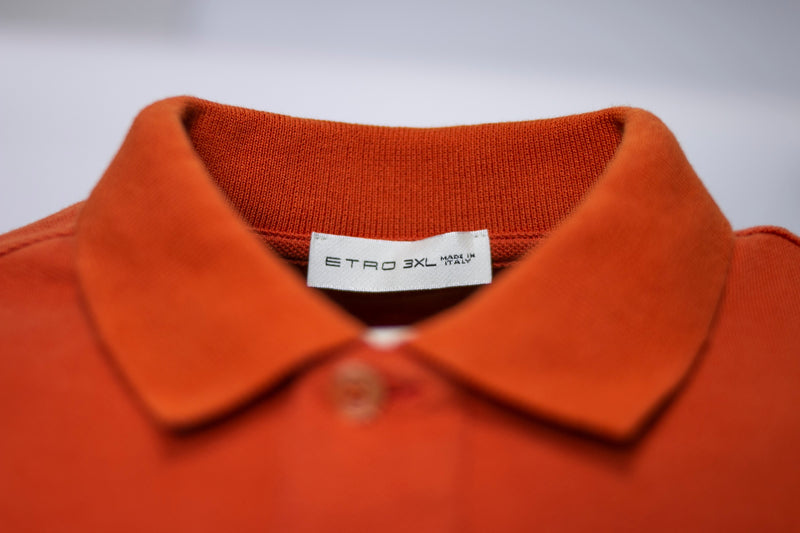 Orange Etro Polo Shirt