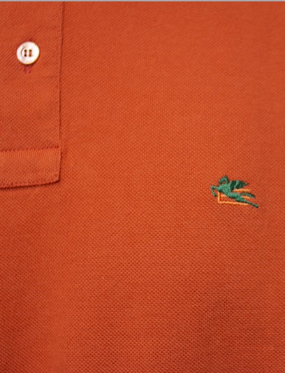 Orange Etro Polo Shirt