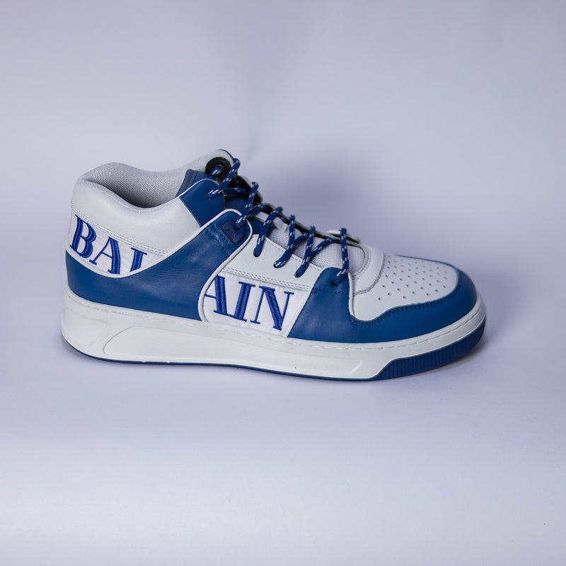 White Blue Balmain Sneaker