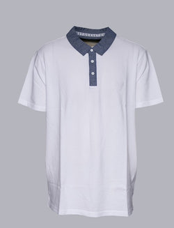 White Guess Polo Shirt