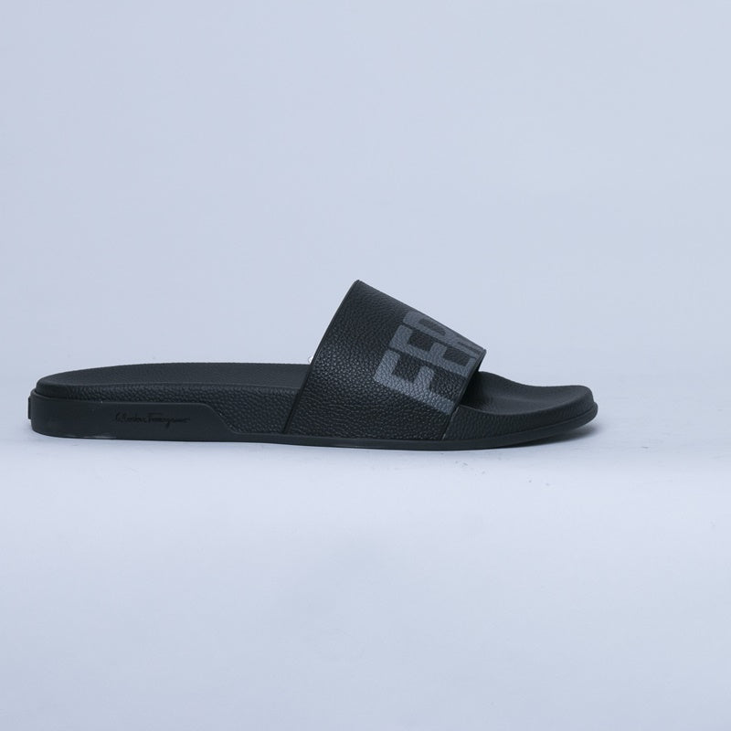 Black Ferragamo Slide