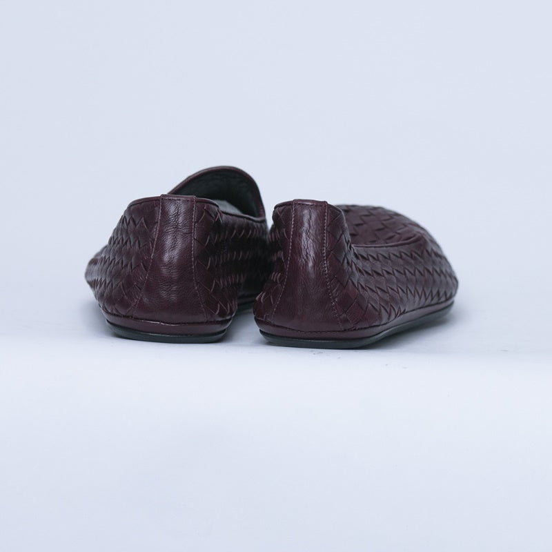 Burgundy Bottega Veneta Dress Shoe