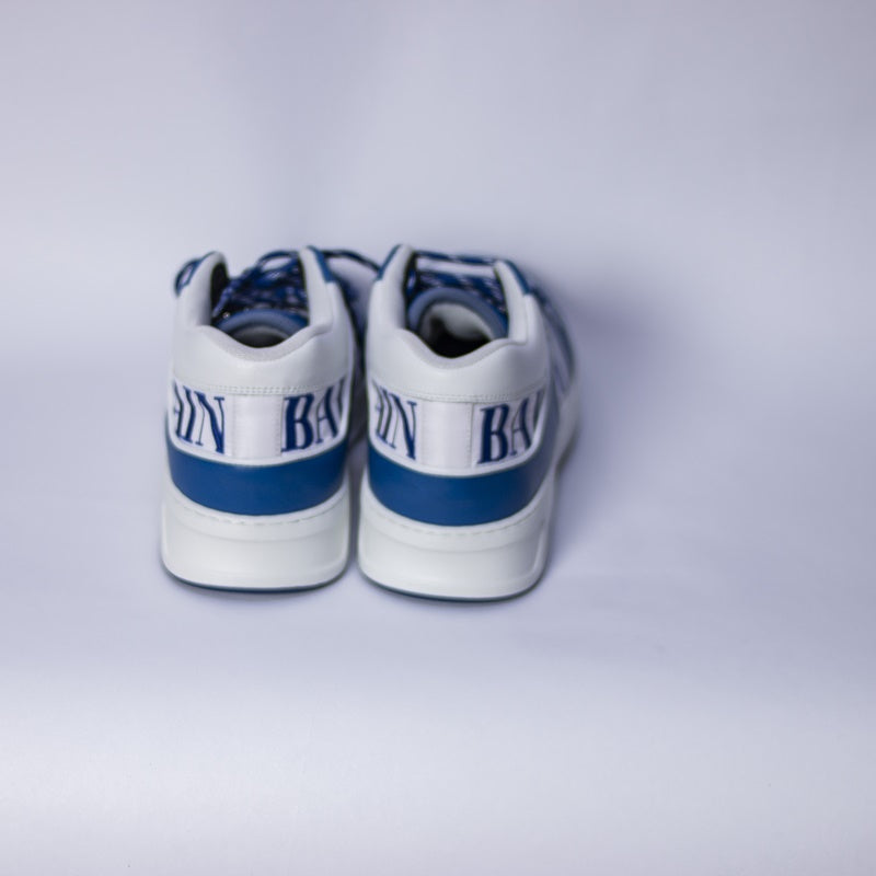 White Blue Balmain Sneaker