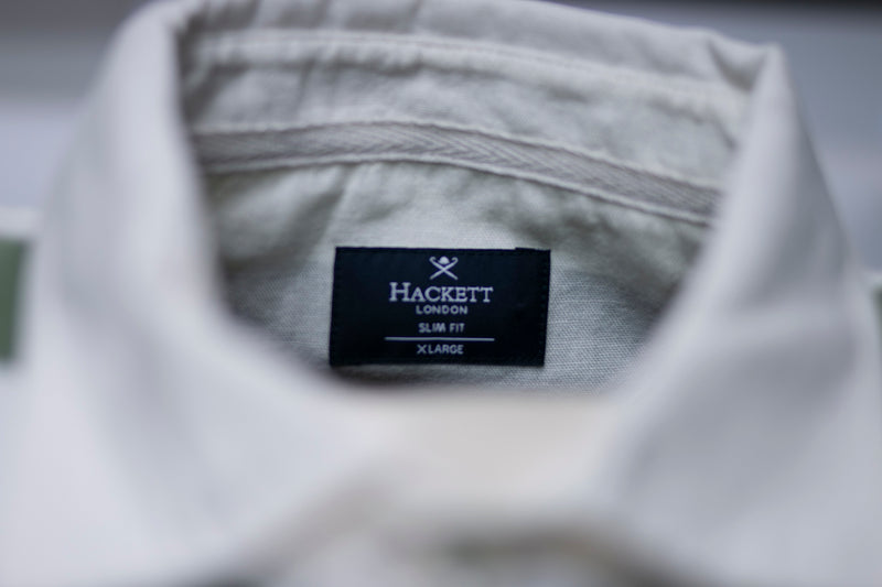 White Green Hackett Polo Shirt