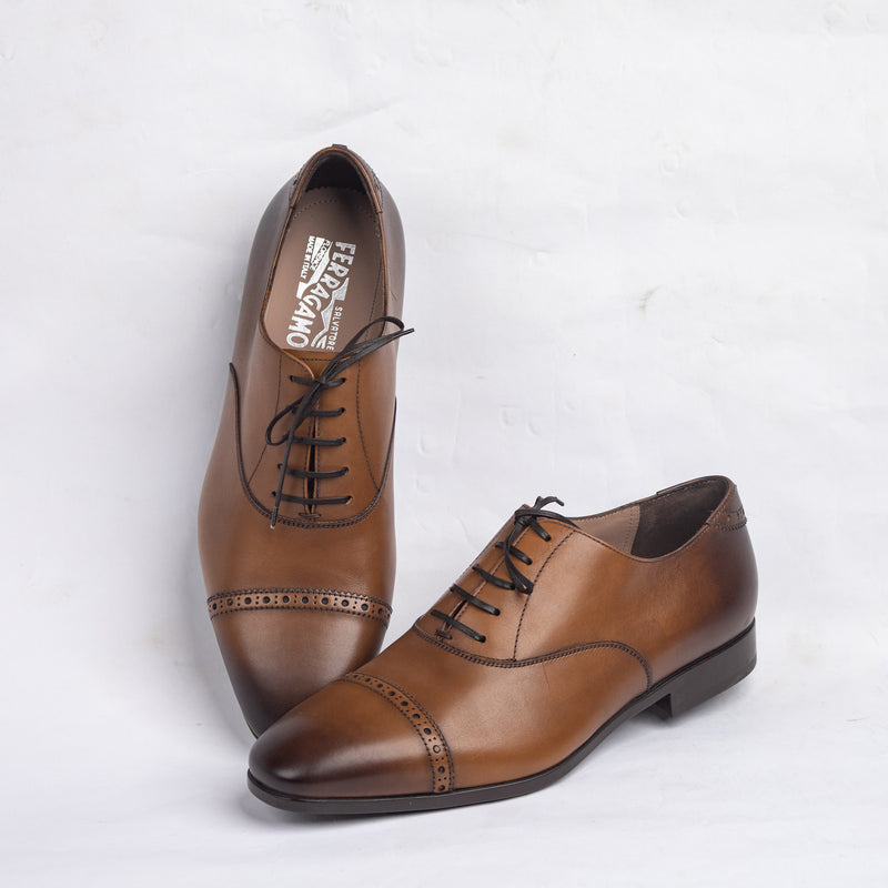 Ferragamo Boston Brown Shoe