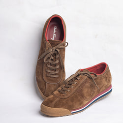 Ferragamo Spring Sneakers Brown Suede