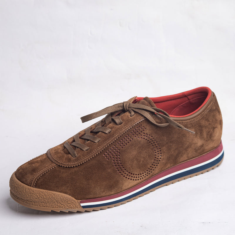 Ferragamo Spring Sneakers Brown Suede