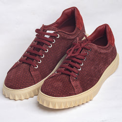 Ferragamo Cube19 Sneakers Red Suede