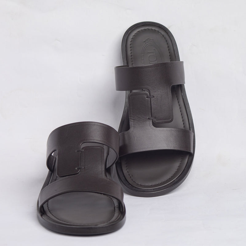 Tod's Leather Sandal Brown