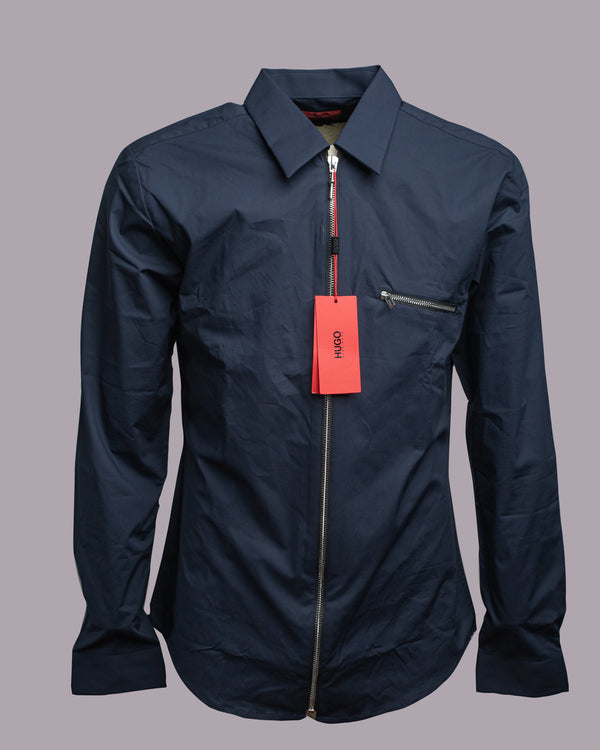 Hugo Boss Zipper Shirt Navy